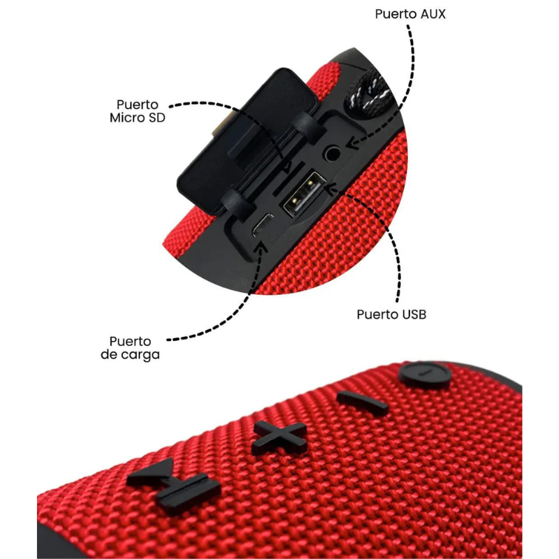 Bocina Parlante Portable GLU BT