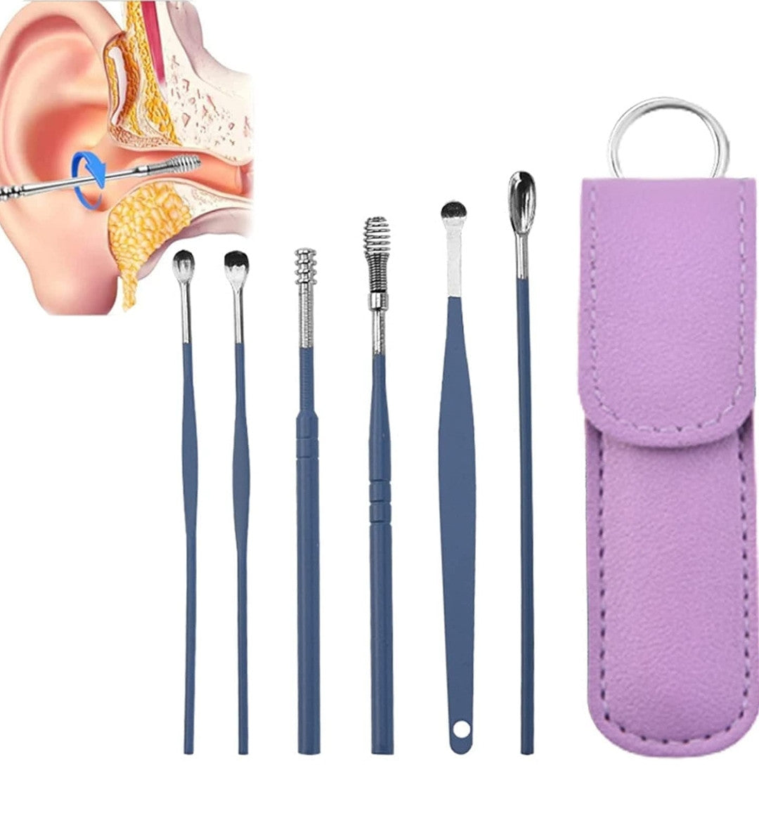 Kit De Limpieza Para Oídos X6 Piezas