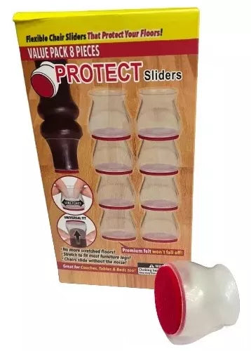 Protector De Patas Silla Silicona X8 Pzs