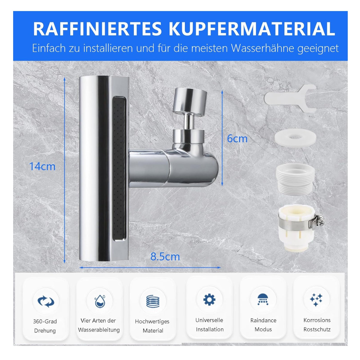 Extensor De Grifo Lavaplatos Cocina 4 en 1