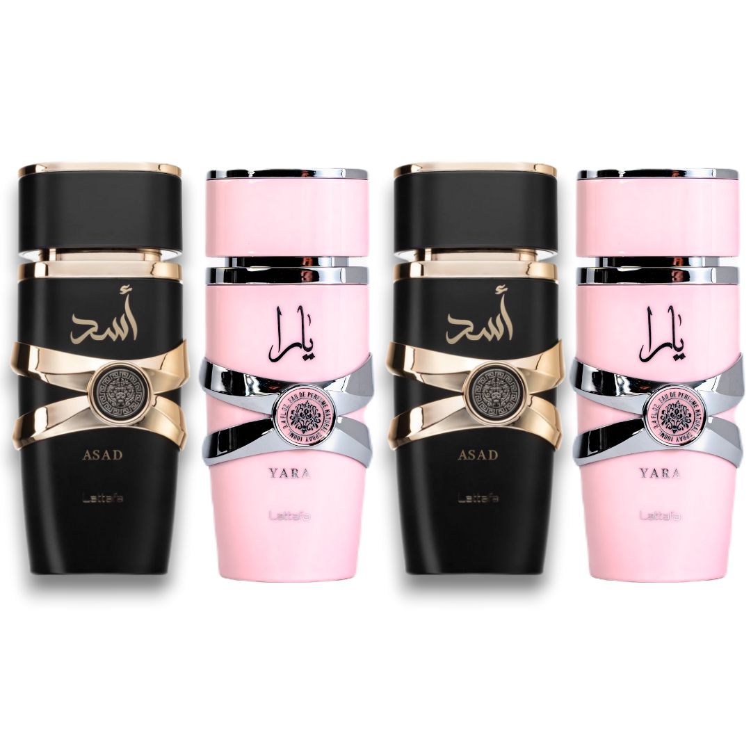 PERFUMES - 2 YARA + 2 ASAD 100ML
