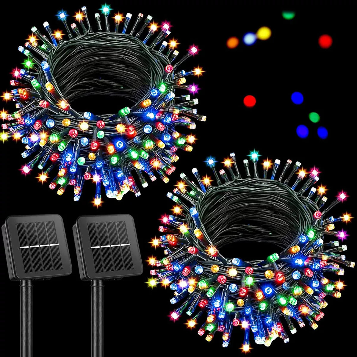 LUZ LINEAL PANEL SOLAR 20 METROS 200 BOMBILLOS