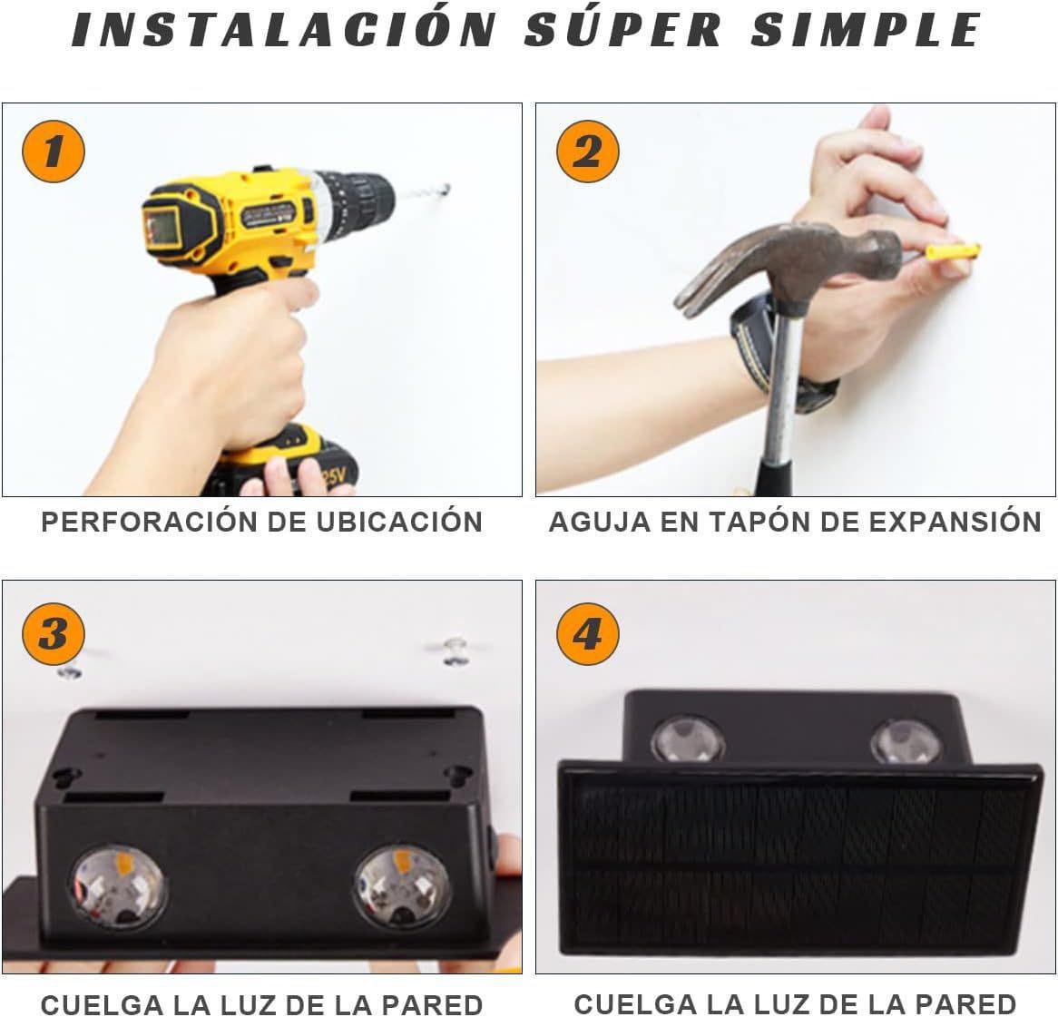 LAMPARA SOLAR EXTERIOR MULTI FUNCIONES