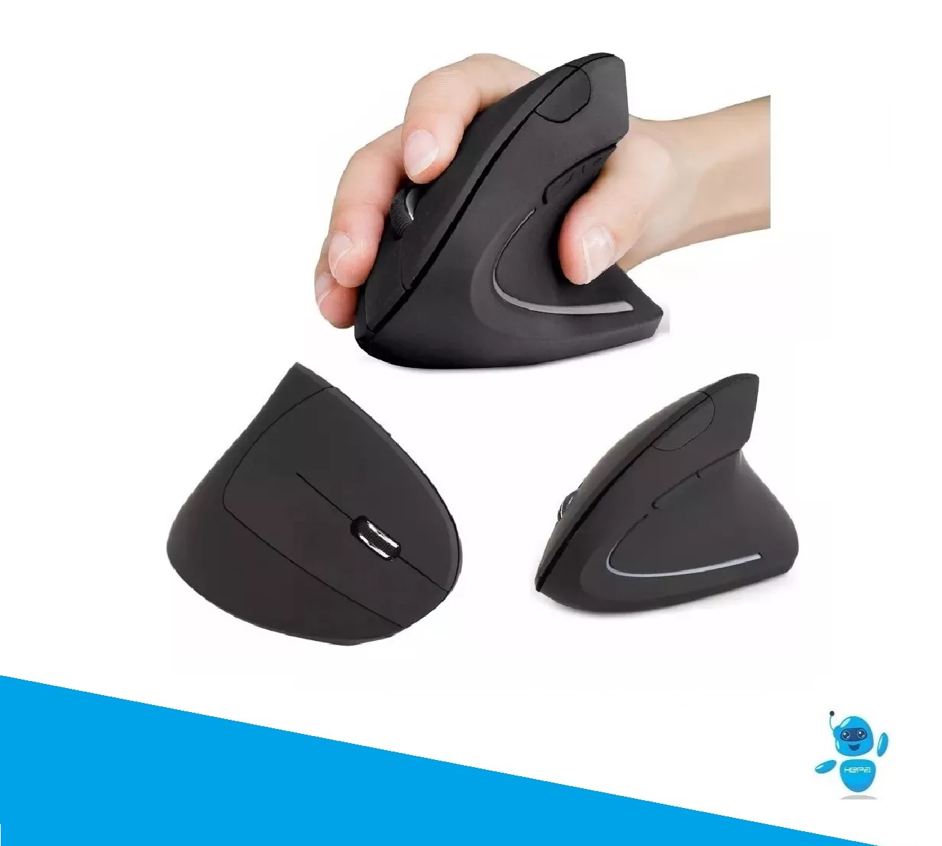 Mouse Ergonómico Vertical, Inalámbrico