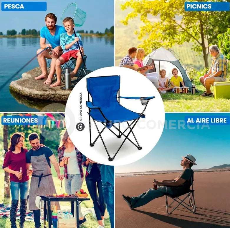 SILLA CAMPING PLEGABLE PORTATIL