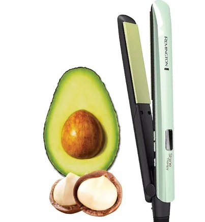 Plancha Alisadora Remington Shine Therapy Aguacate S9960 color verde