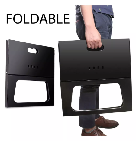 Asador Portatil de Carbon Acero Inoxidable