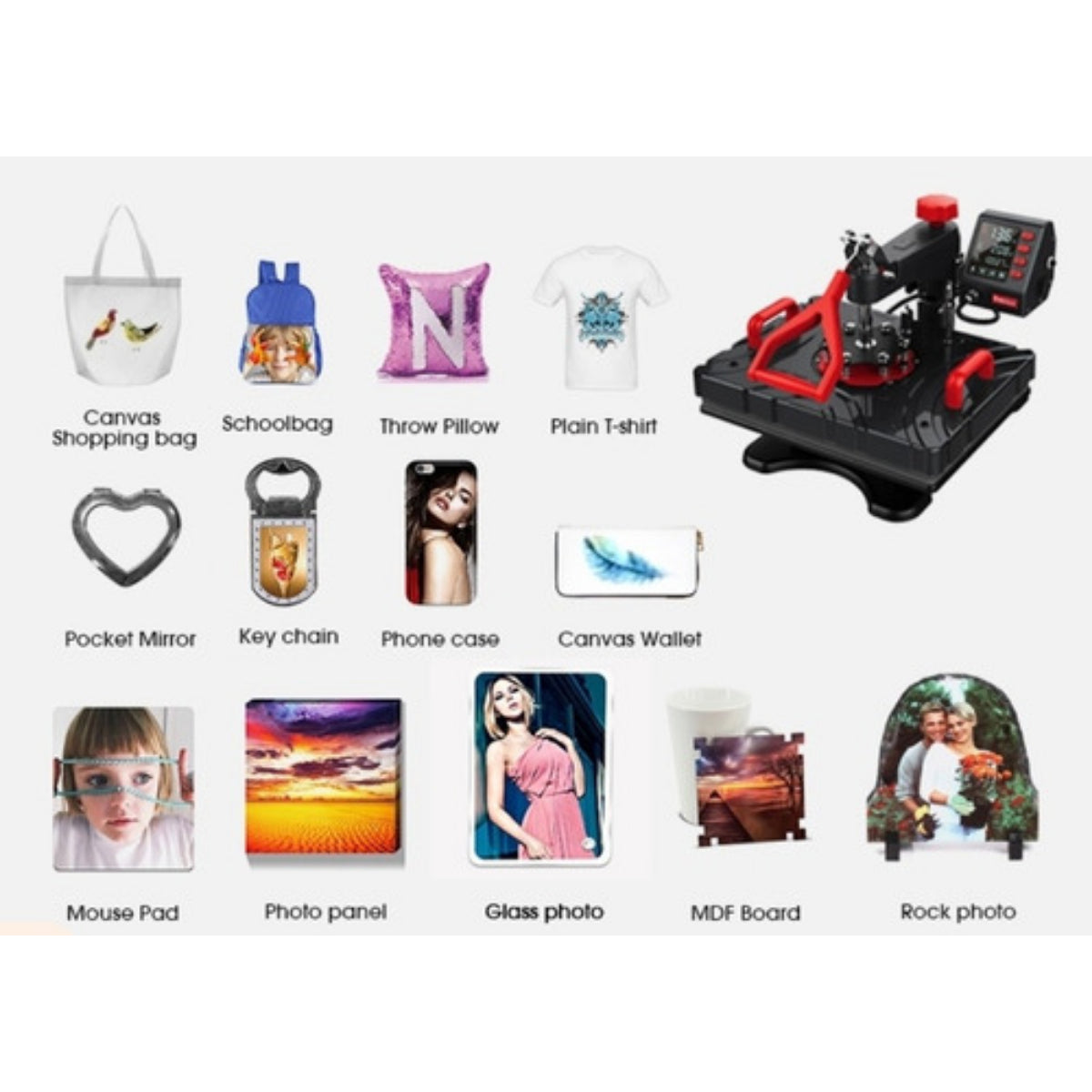 MAQUINA SUBLIMADORA 8EN1 PROFESIONAL
