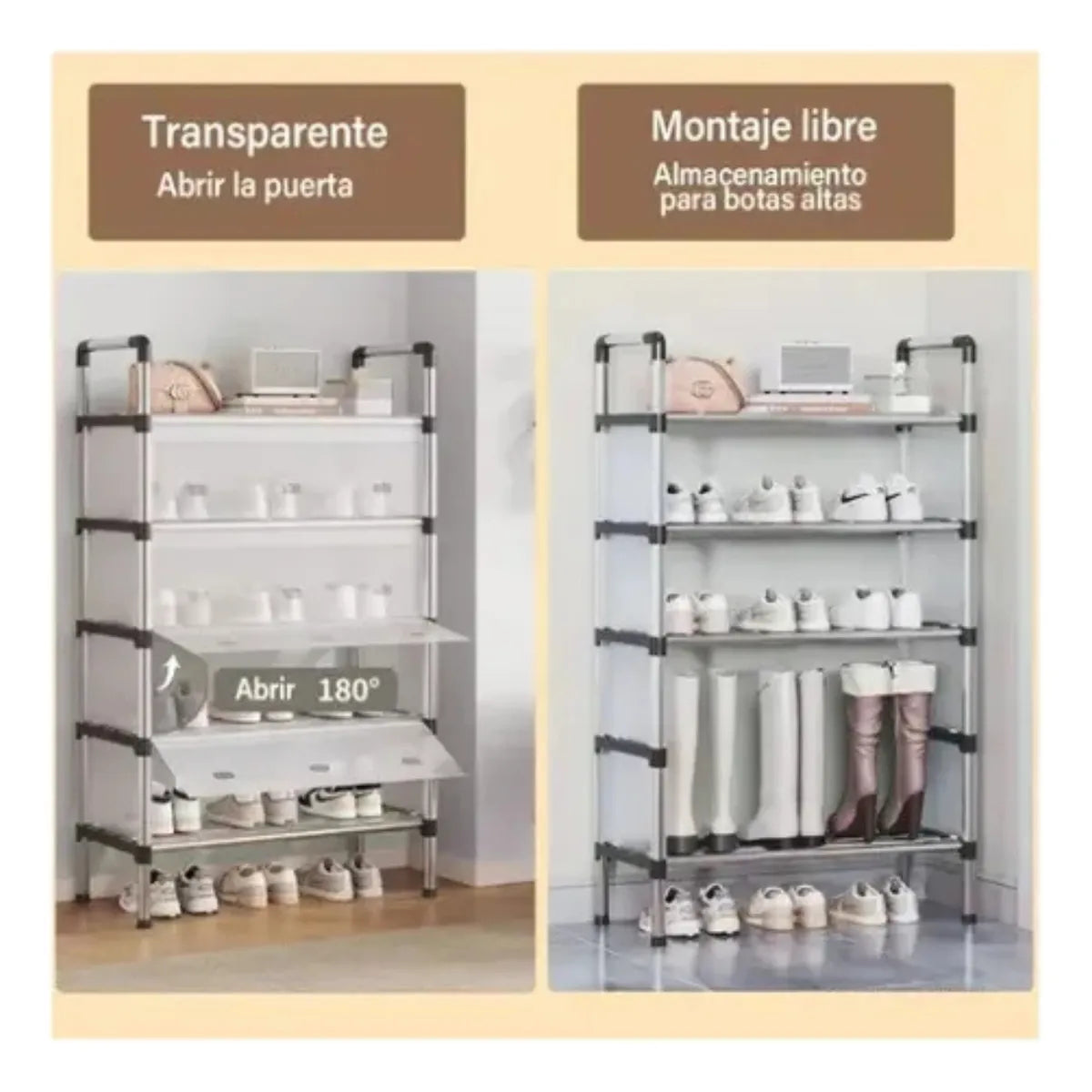 Zapatero Con Tapa 6 Niveles