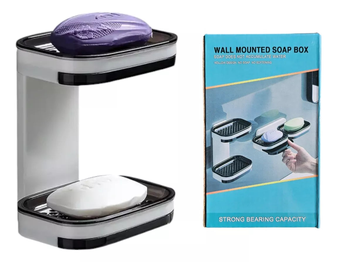 Jabonera De Pared 2 Niveles Para Baño