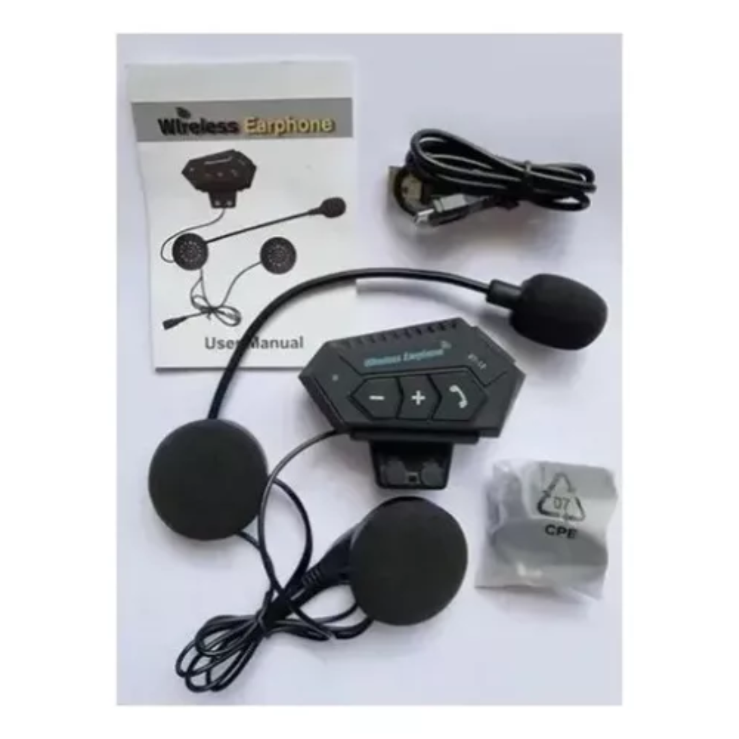 Intercomunicador Auriculares Casco Bluet
