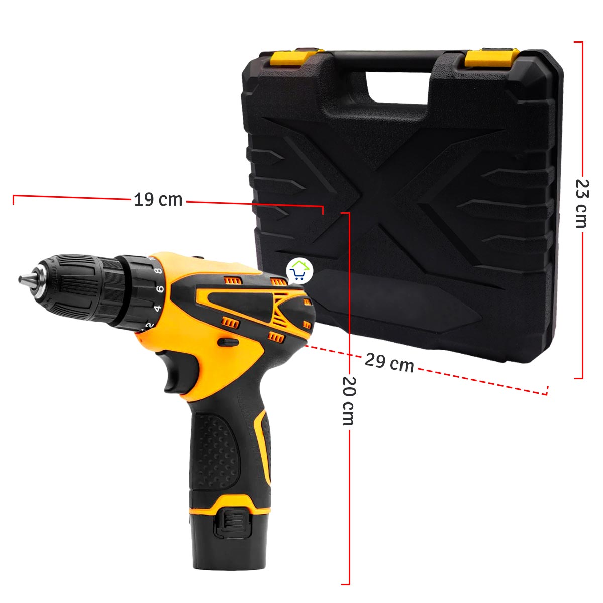 Taladro Inalambrico Recargable 12v H01