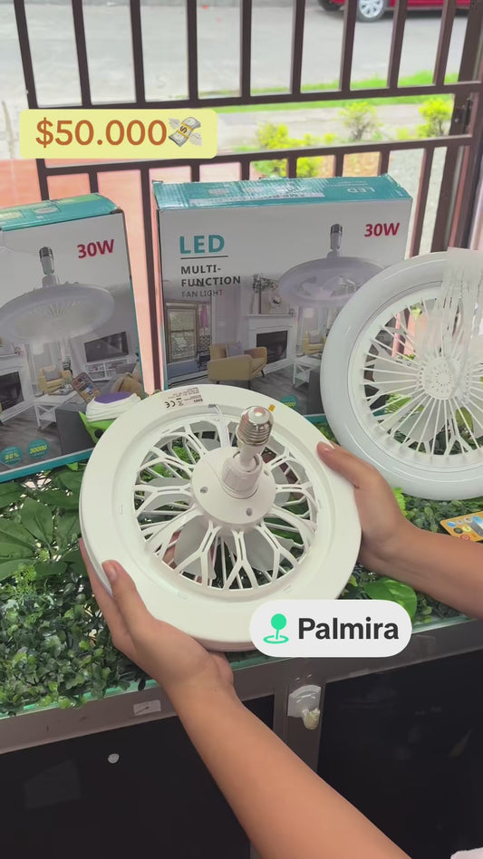 Bombillo Ventilador Led De Techo